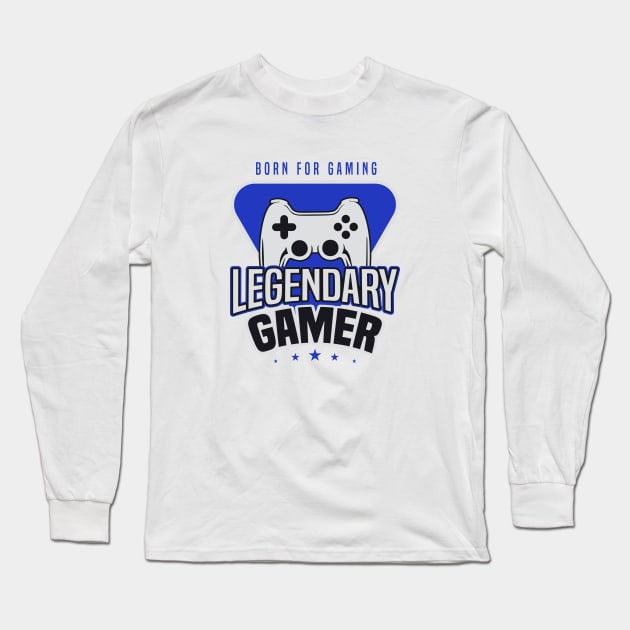 BORN TO GAME Long Sleeve T-Shirt by ScritchDesigns